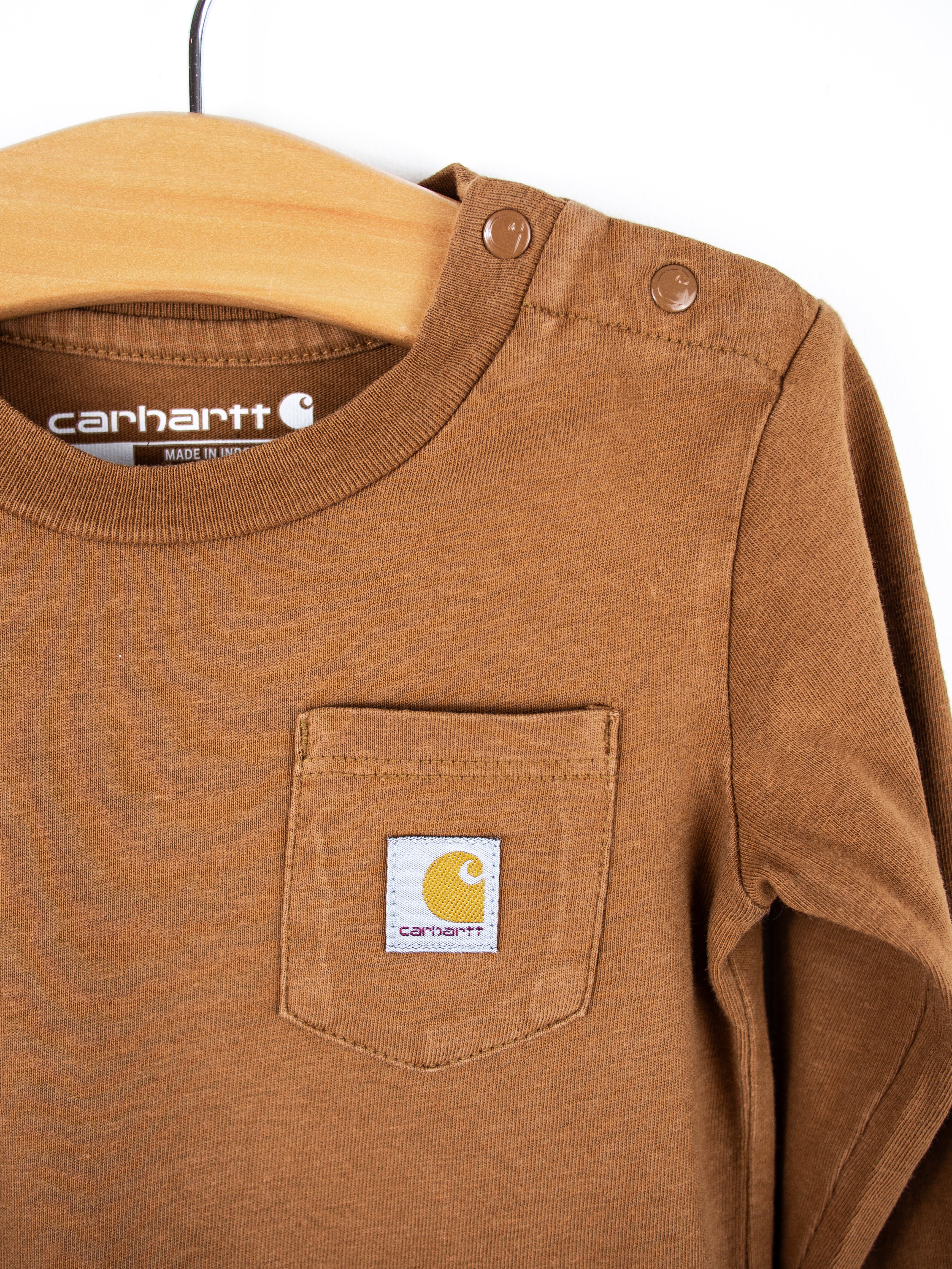 Carhartt Brown Baby Grow - Age 18 months