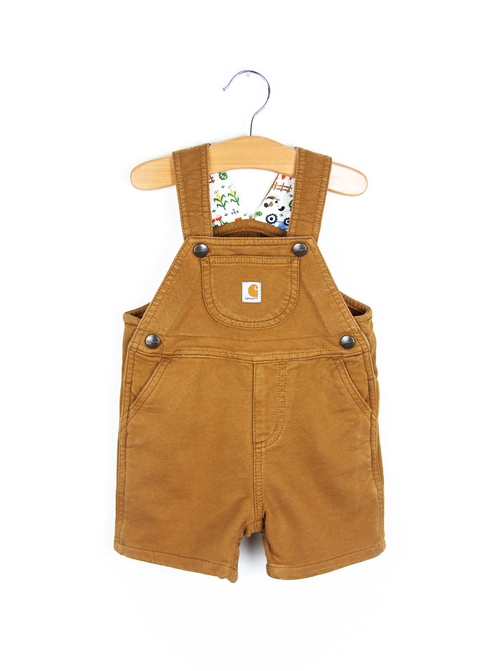 Carhartt Brown Jersey Dungaree Shorties