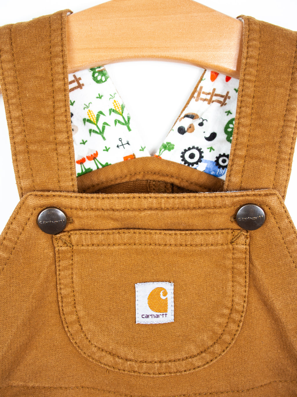 Carhartt Brown Jersey Dungaree Shorties