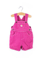 Carhartt Pink Polka Dot Dungaree Shorties - Age 9 months