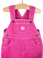 Carhartt Pink Polka Dot Dungaree Shorties - Age 9 months