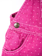 Carhartt Pink Polka Dot Dungaree Shorties - Age 9 months