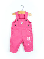 Carhartt Pink Floral Dungarees - Age 3 months