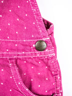 Carhartt Pink Polka Dot Dungaree Shorties - Age 9 months