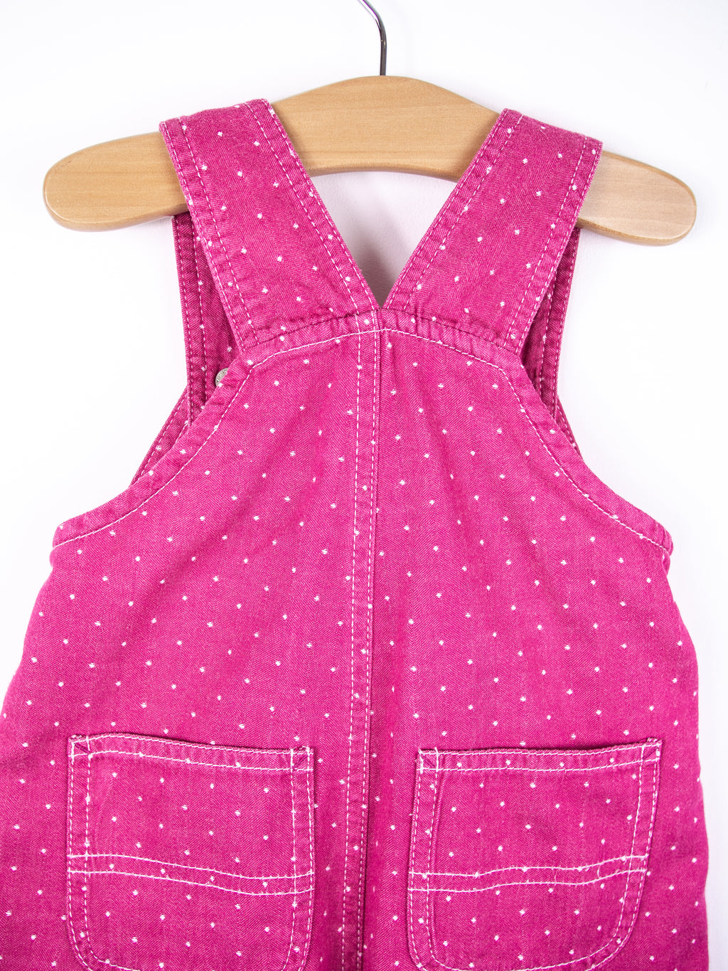 Carhartt Pink Polka Dot Dungaree Shorties - Age 9 months