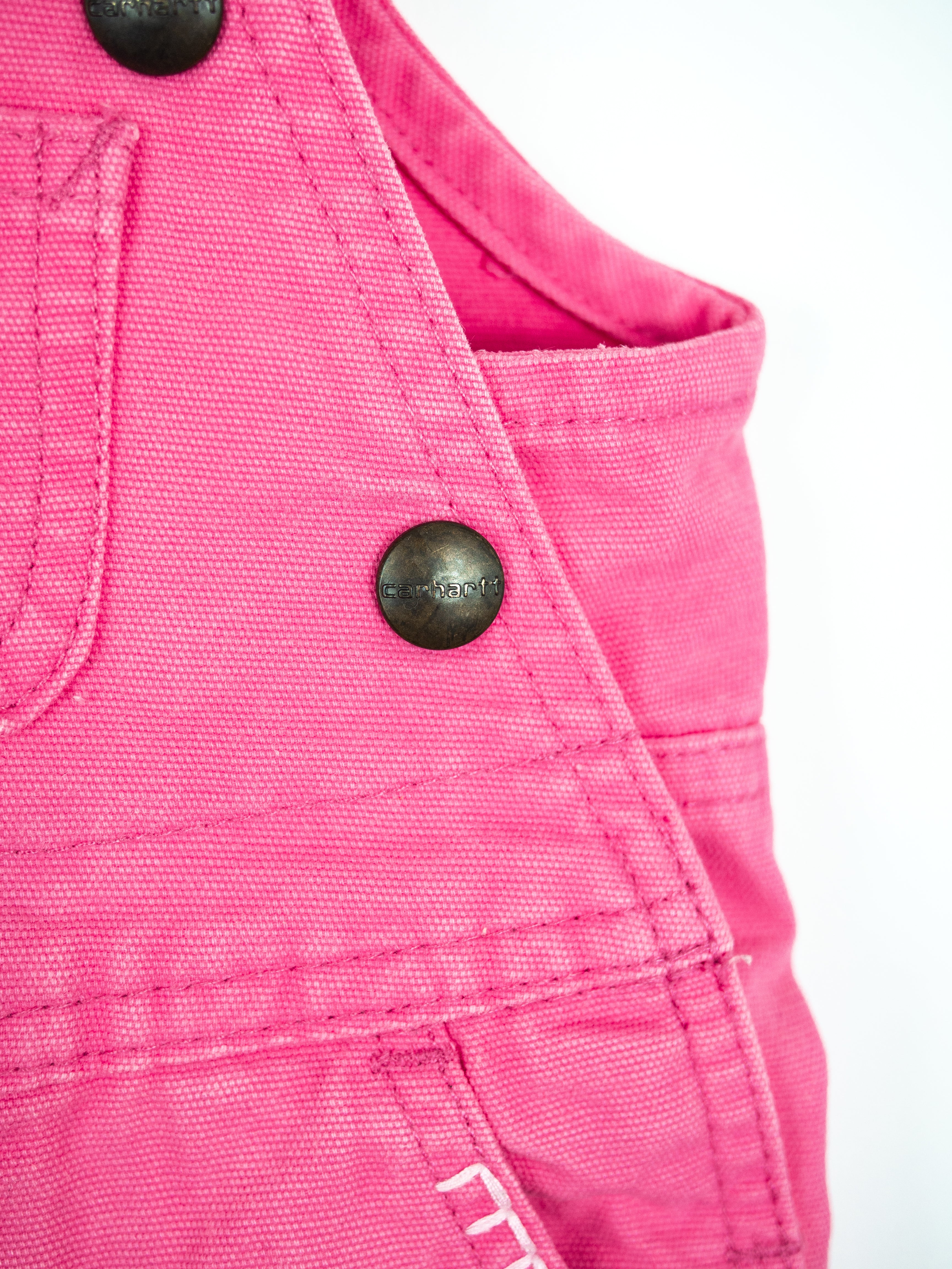 Carhartt Pink Floral Dungarees - Age 3 months