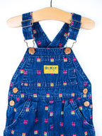 Osh Kosh Rare Cat Denim Dungarees - Age 12 months