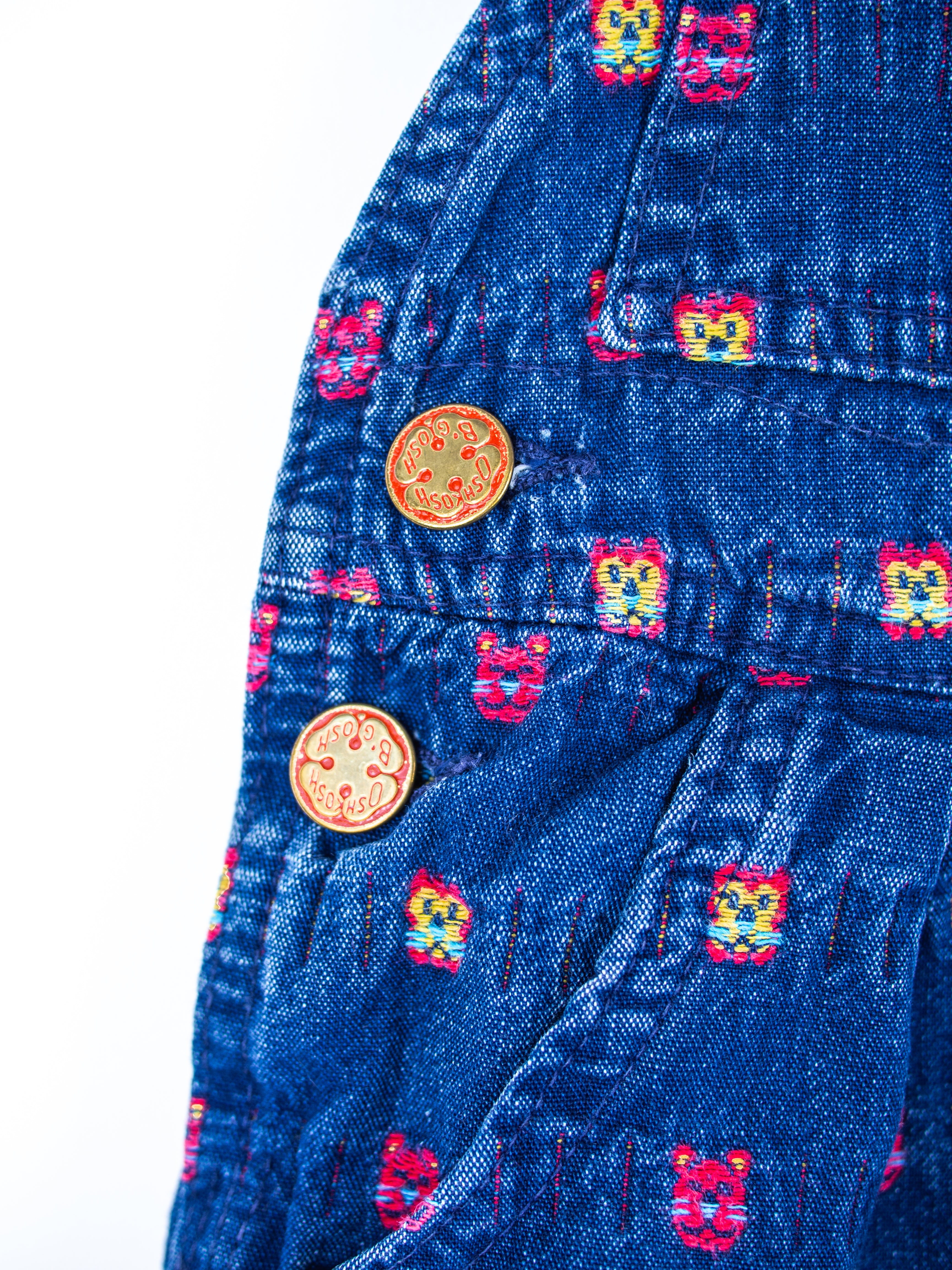 Osh Kosh Rare Cat Denim Dungarees - Age 12 months