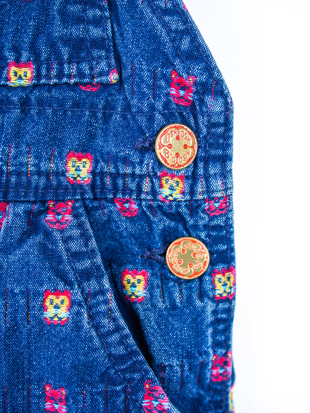 Osh Kosh Rare Cat Denim Dungarees - Age 12 months