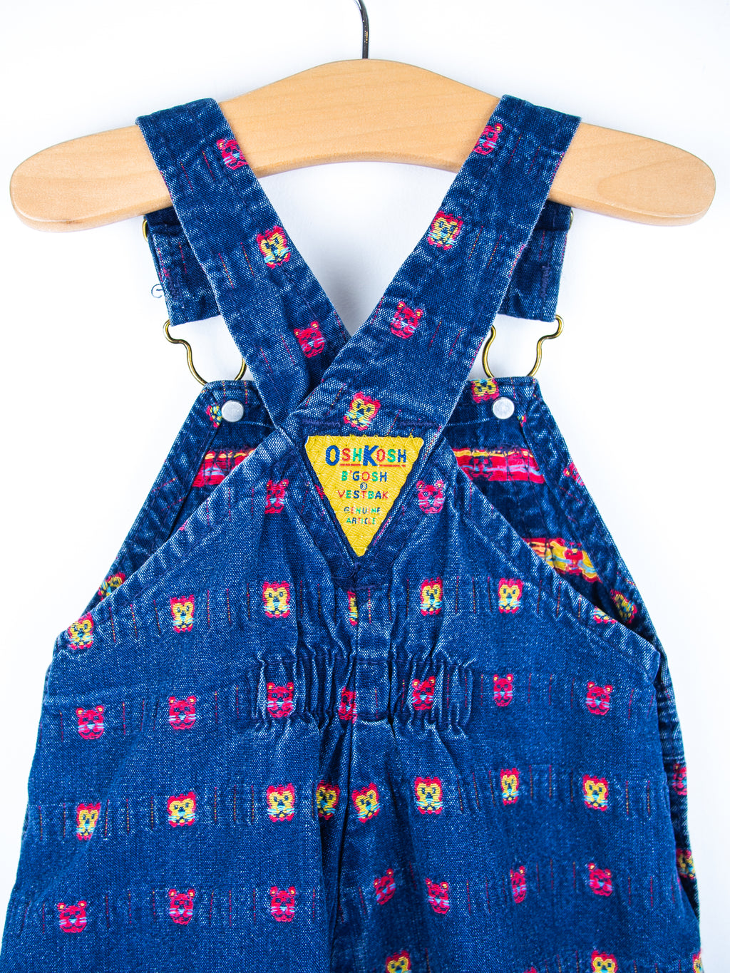 Osh Kosh Rare Cat Denim Dungarees - Age 12 months