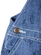 Carhartt Floral  Chambray Denim Dungaree Shorties - Age 9 months