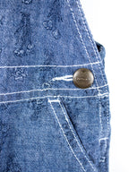 Carhartt Floral  Chambray Denim Dungaree Shorties - Age 9 months