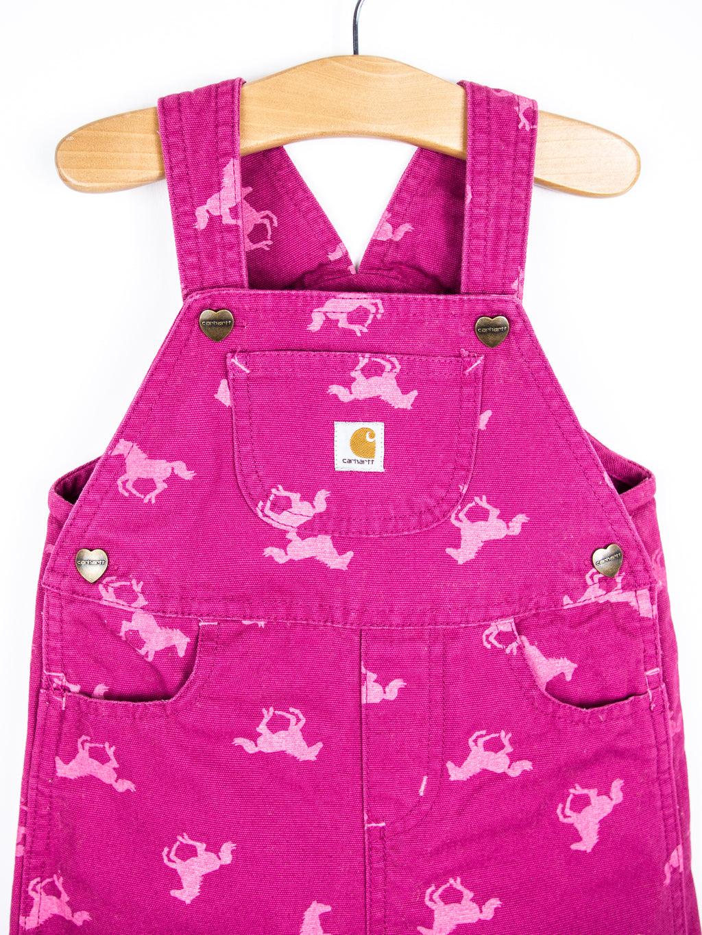 Carhartt Pink Horse Dungarees - Age 18 months
