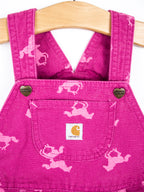 Carhartt Pink Horse Dungarees - Age 18 months