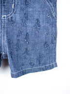 Carhartt Floral  Chambray Denim Dungaree Shorties - Age 9 months