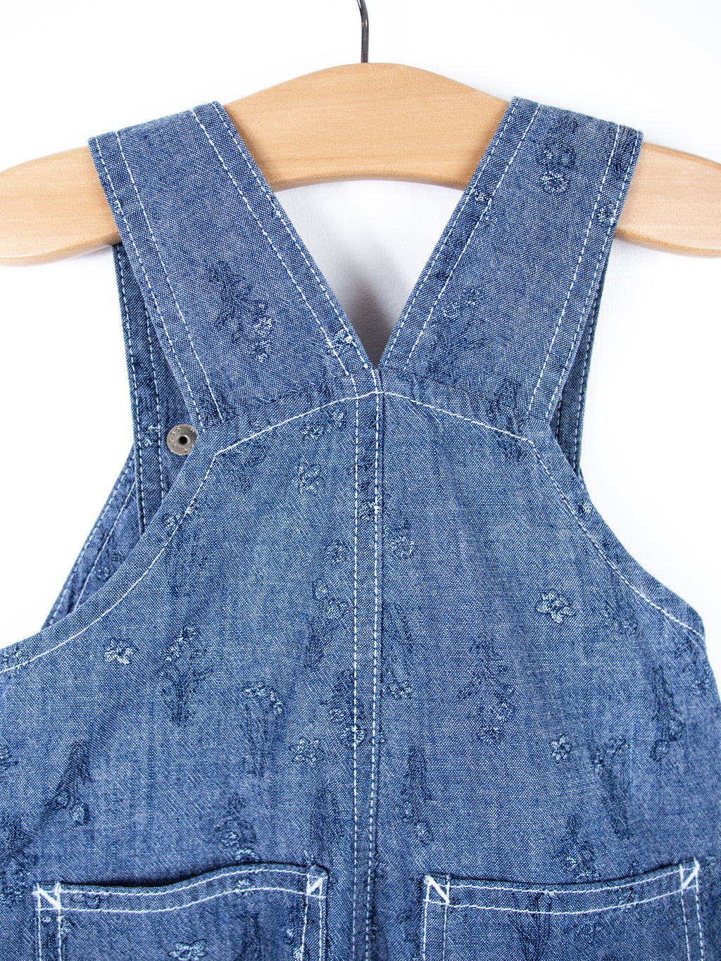 Carhartt Floral  Chambray Denim Dungaree Shorties - Age 9 months