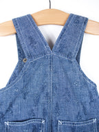 Carhartt Floral  Chambray Denim Dungaree Shorties - Age 9 months