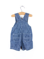 Carhartt Floral  Chambray Denim Dungaree Shorties - Age 9 months