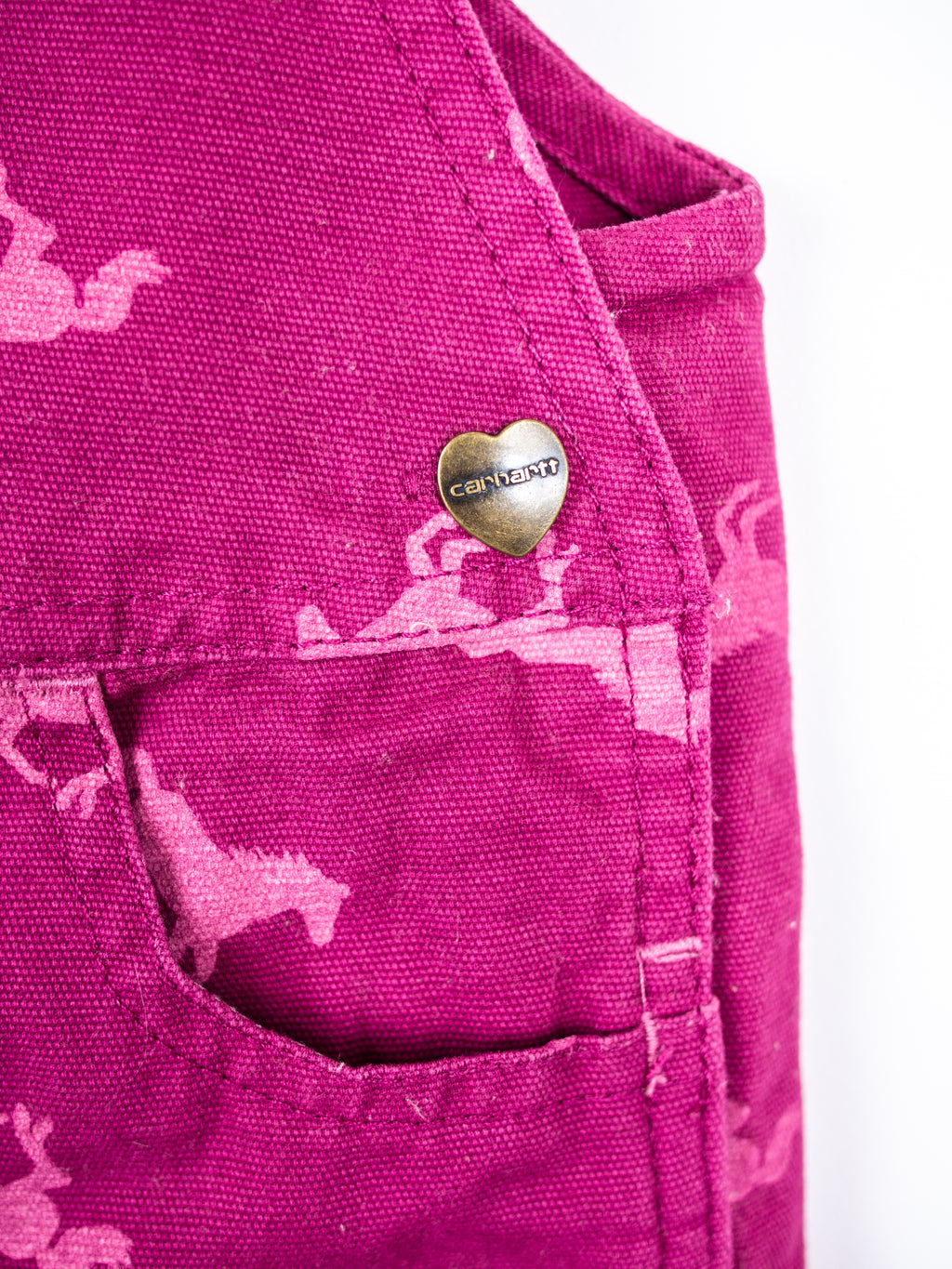 Carhartt Pink Horse Dungarees - Age 18 months