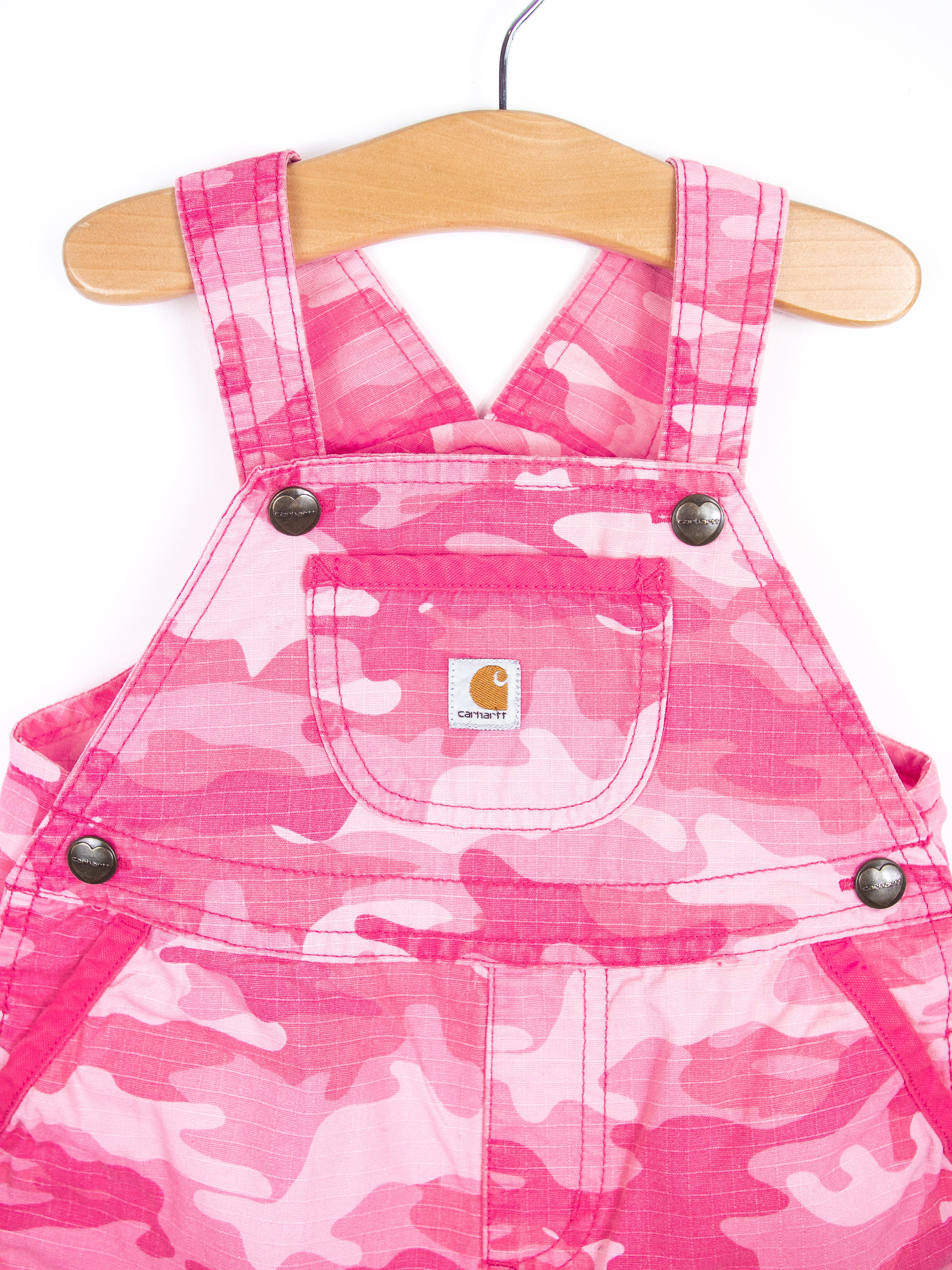 Carhartt Pink Camouflage Dungarees - Age 18 months