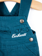 Carhartt Teal Frill Dungarees - Age 0-3 months