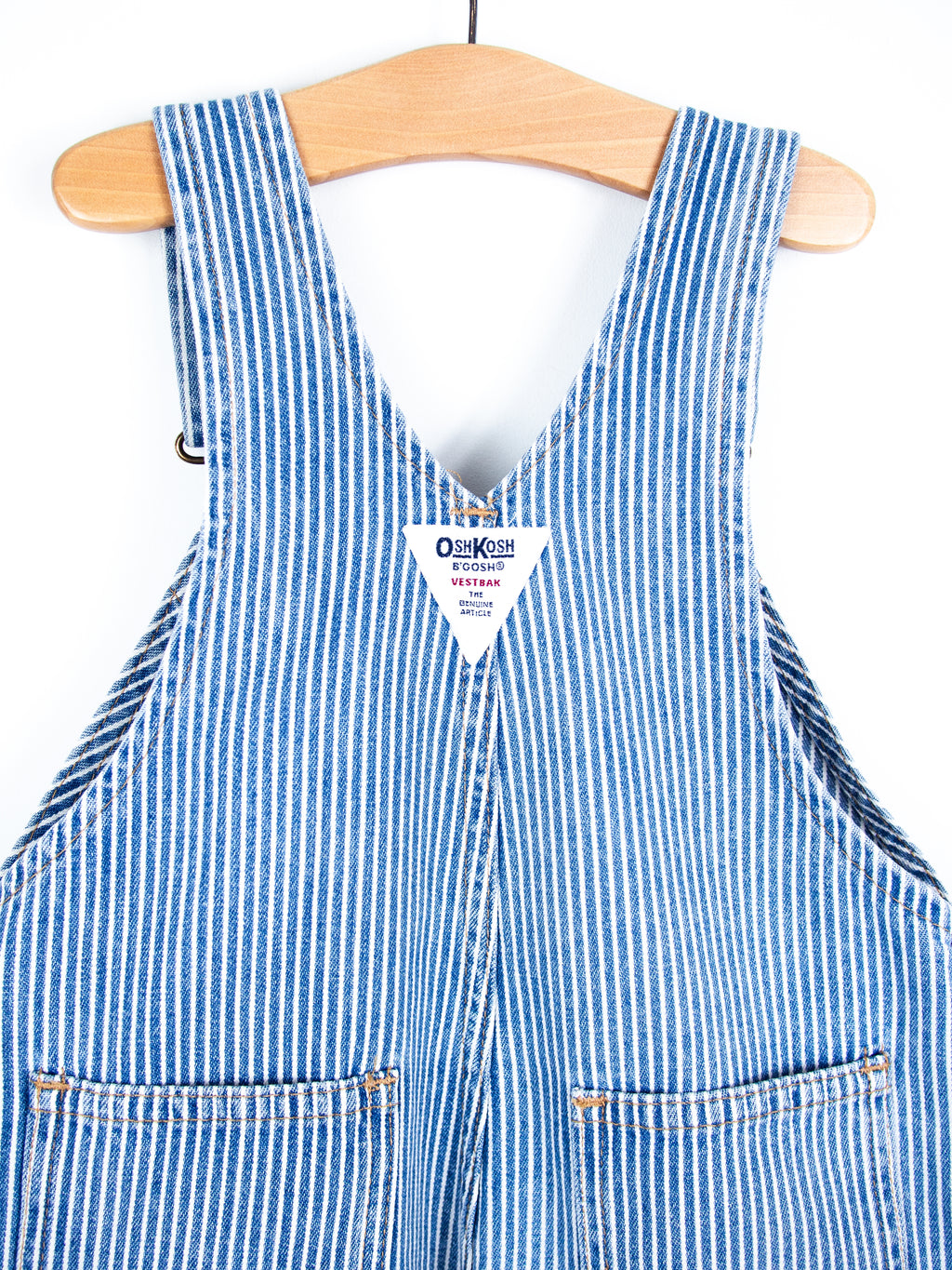 Osh Kosh Hickory Stripe Dungaree Shorties - Age 4-5 years