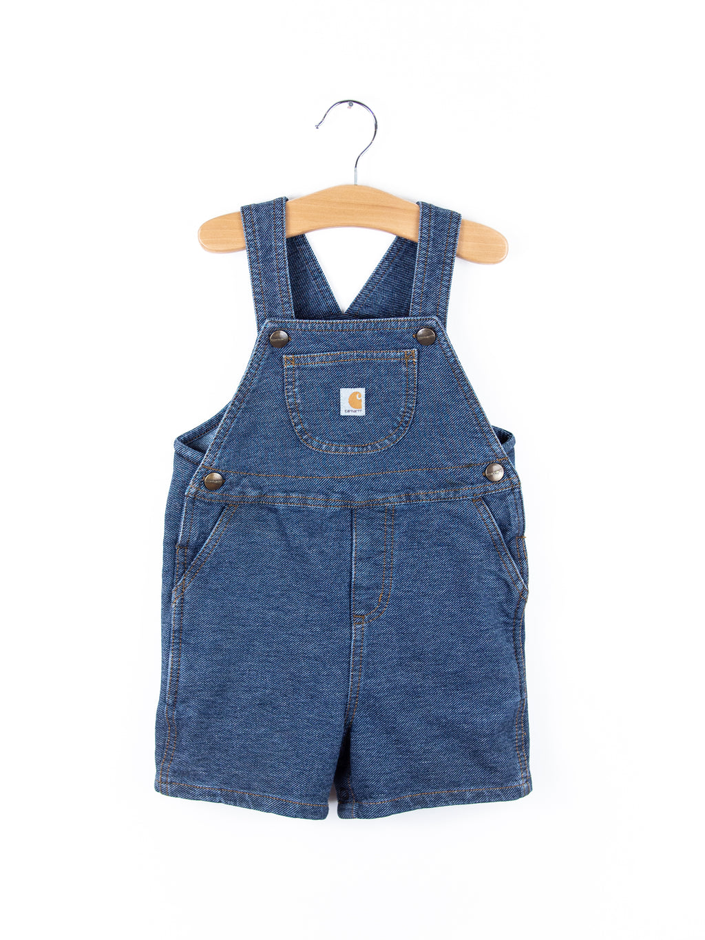 Carhartt Denim Look Jersey Dungaree Shorties - Age 24 months