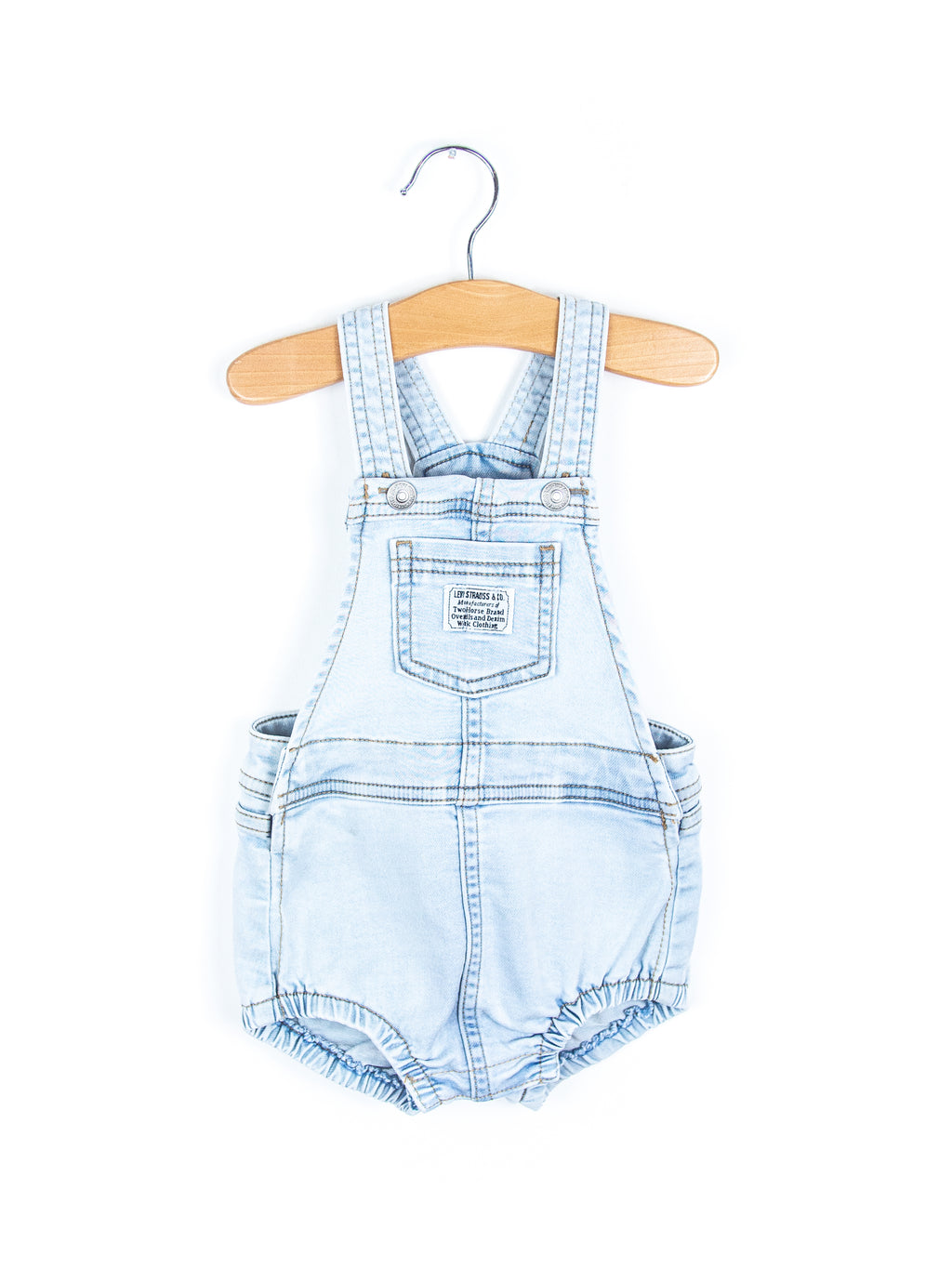 Levi's Light Denim Dungaree Romper - Age 9-12 months