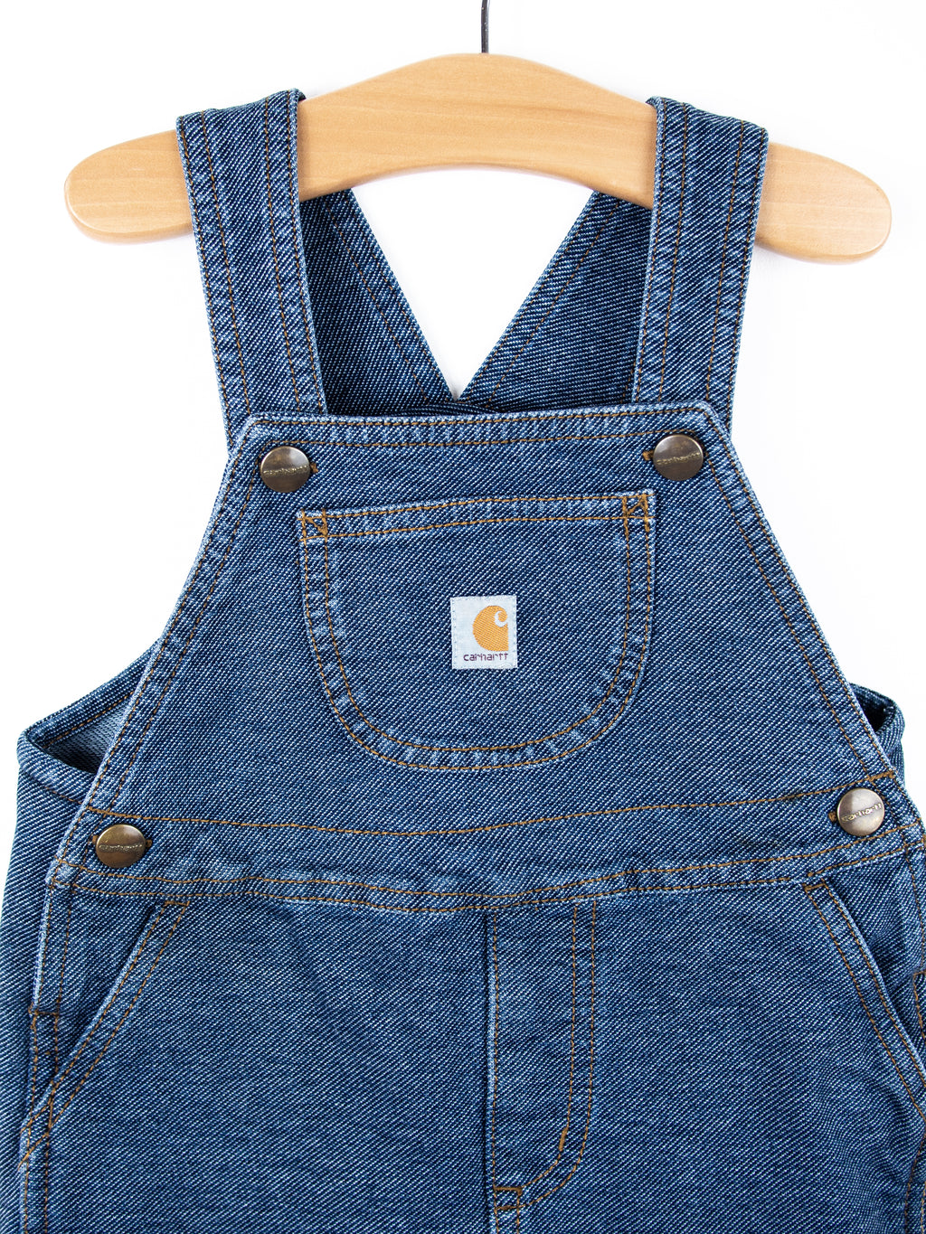 Carhartt Denim Look Jersey Dungaree Shorties - Age 24 months
