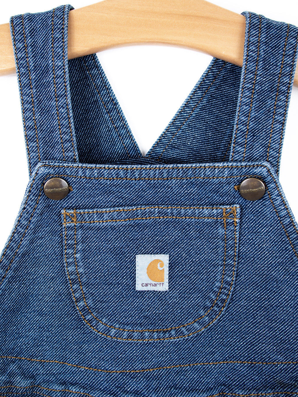 Carhartt Denim Look Jersey Dungaree Shorties - Age 24 months