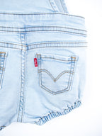 Levi's Light Denim Dungaree Romper - Age 9-12 months