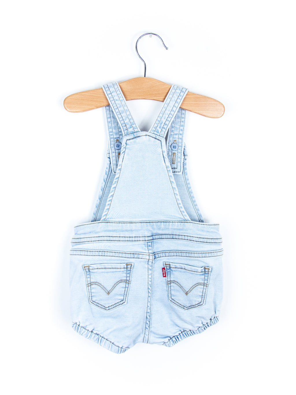 Levi's Light Denim Dungaree Romper - Age 9-12 months
