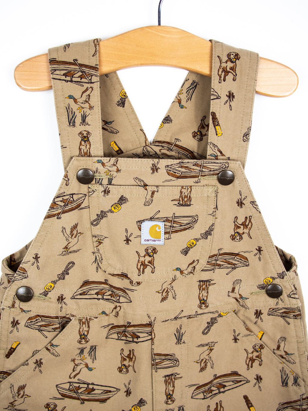 Carhartt Rowing Boat Dungaree Shorties - Age 2 years