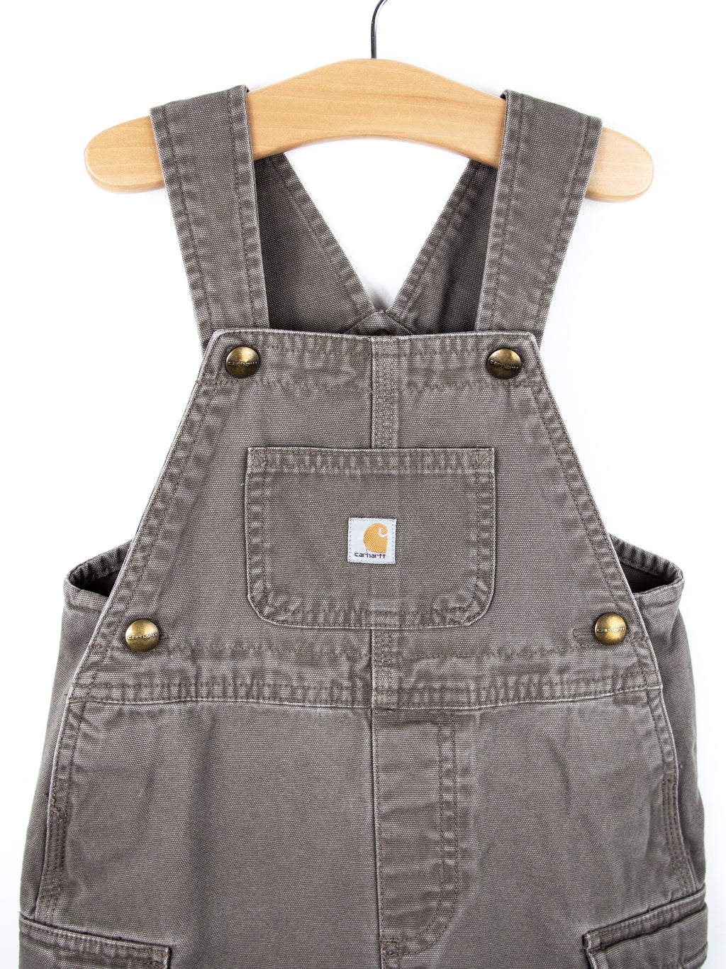 Carhartt Grey Cargo Dungaree Shorties - Age 2T