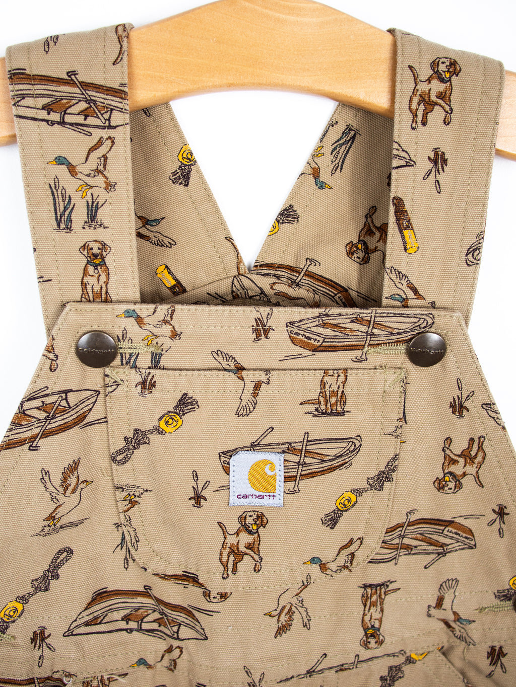 Carhartt Rowing Boat Dungaree Shorties - Age 2 years