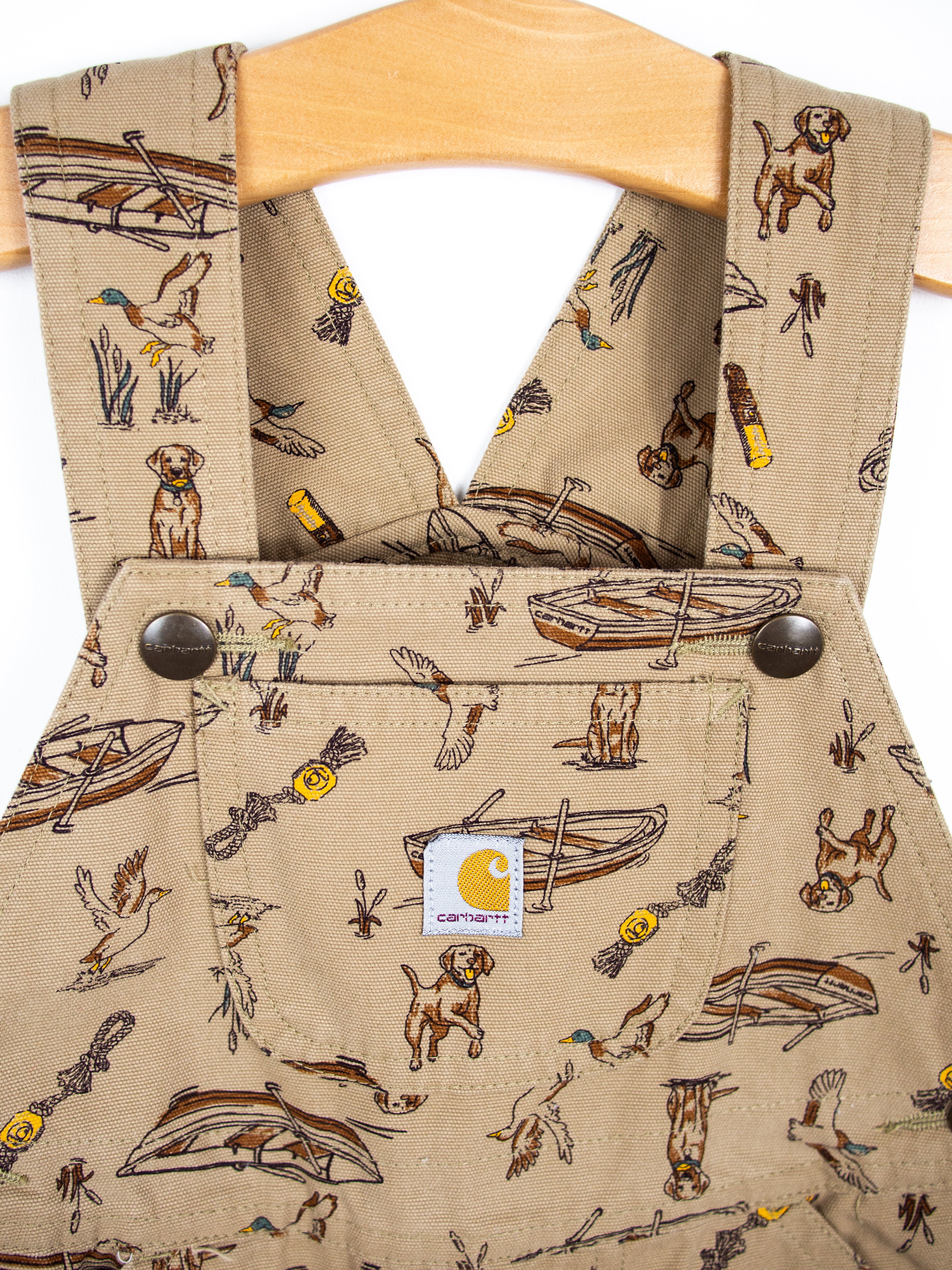 Carhartt Rowing Boat Dungaree Shorties - Age 2 years
