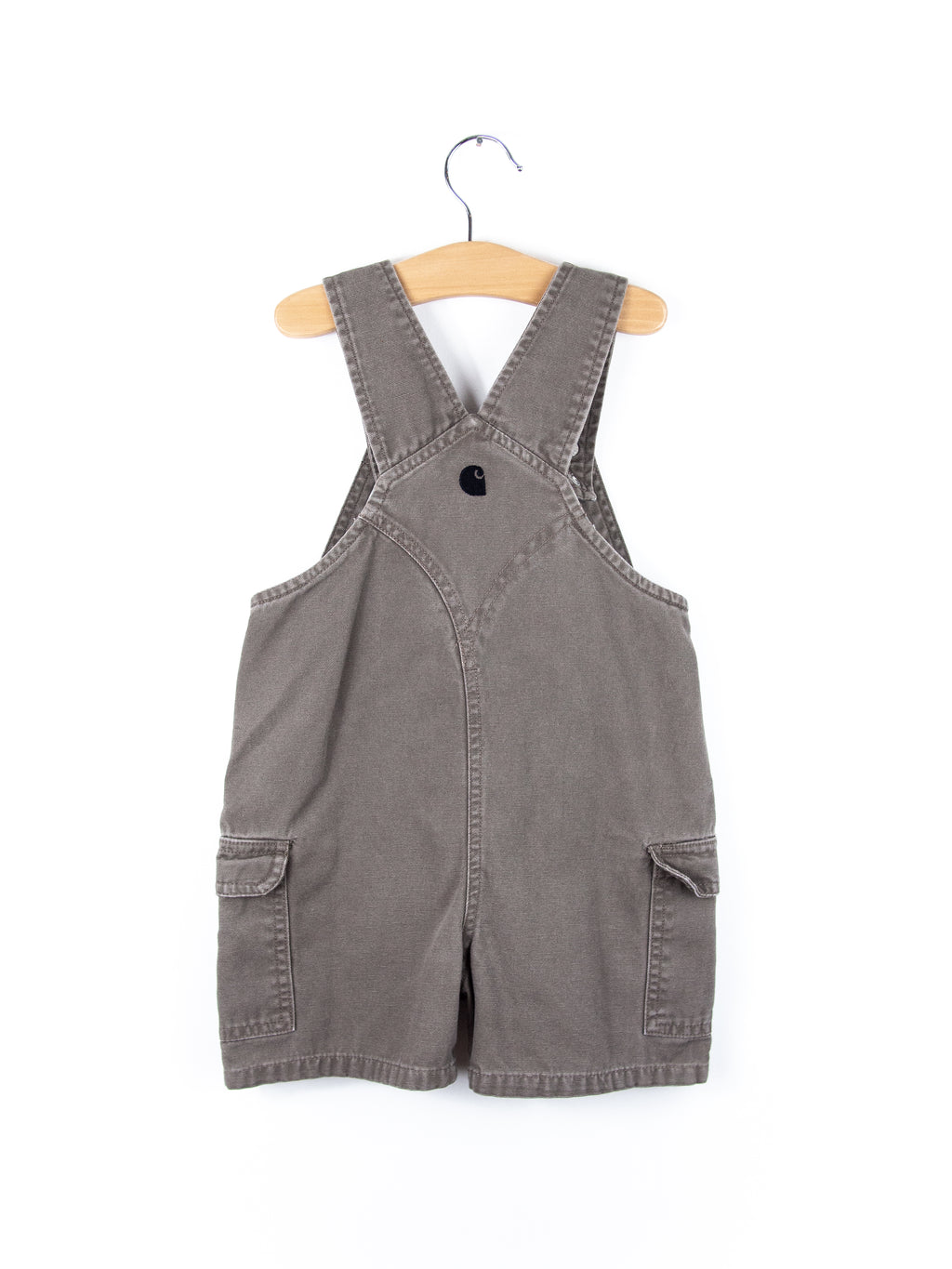 Carhartt Grey Cargo Dungaree Shorties - Age 2T