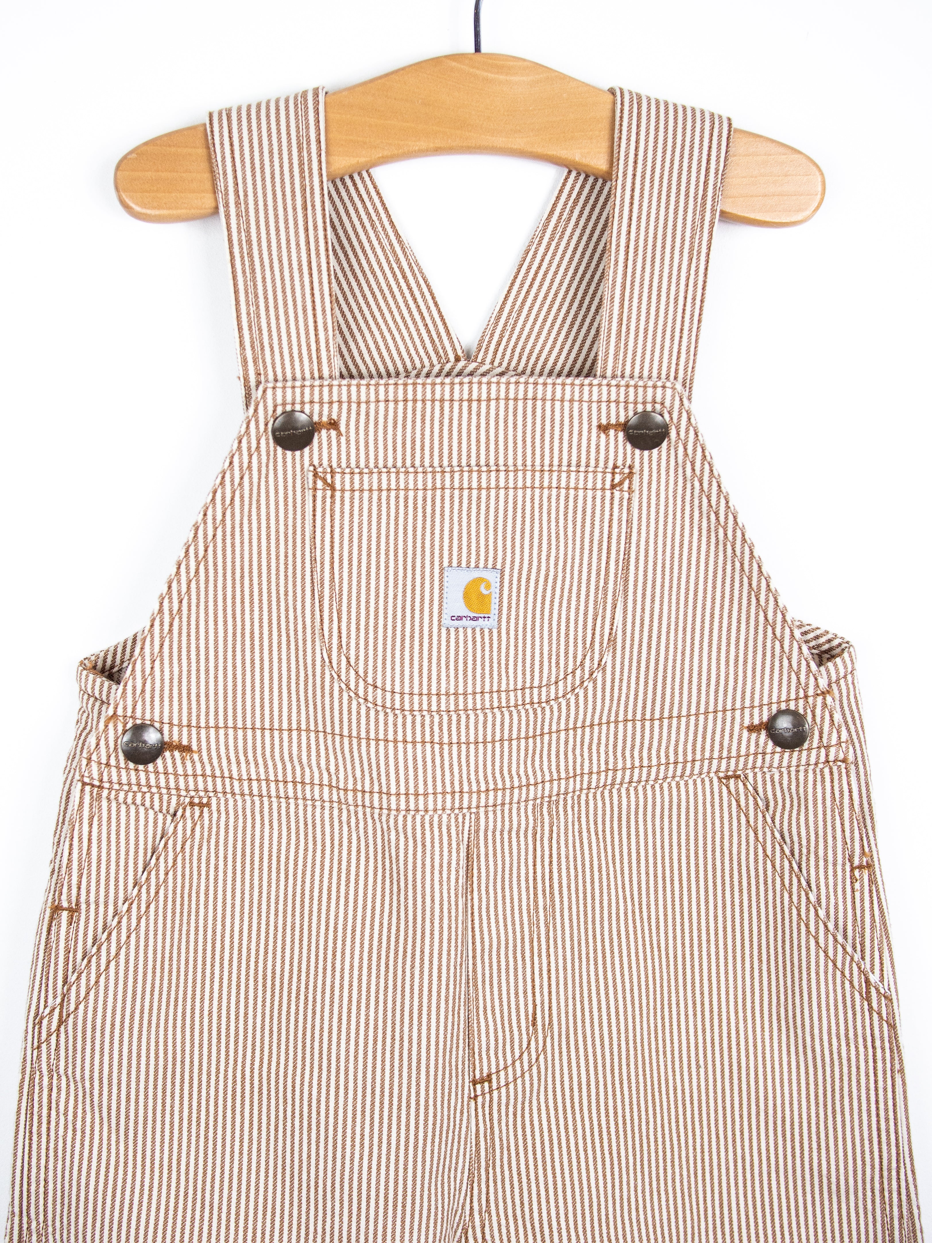 Carhartt Rare Brown Hickory Stripe Dungarees