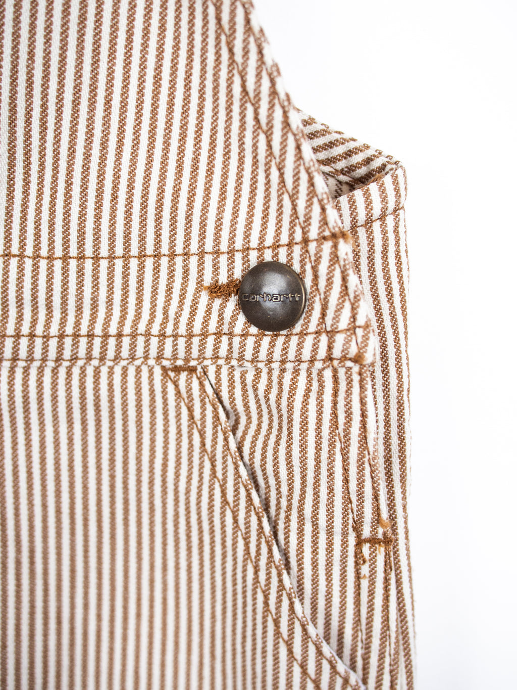 Carhartt Rare Brown Hickory Stripe Dungarees