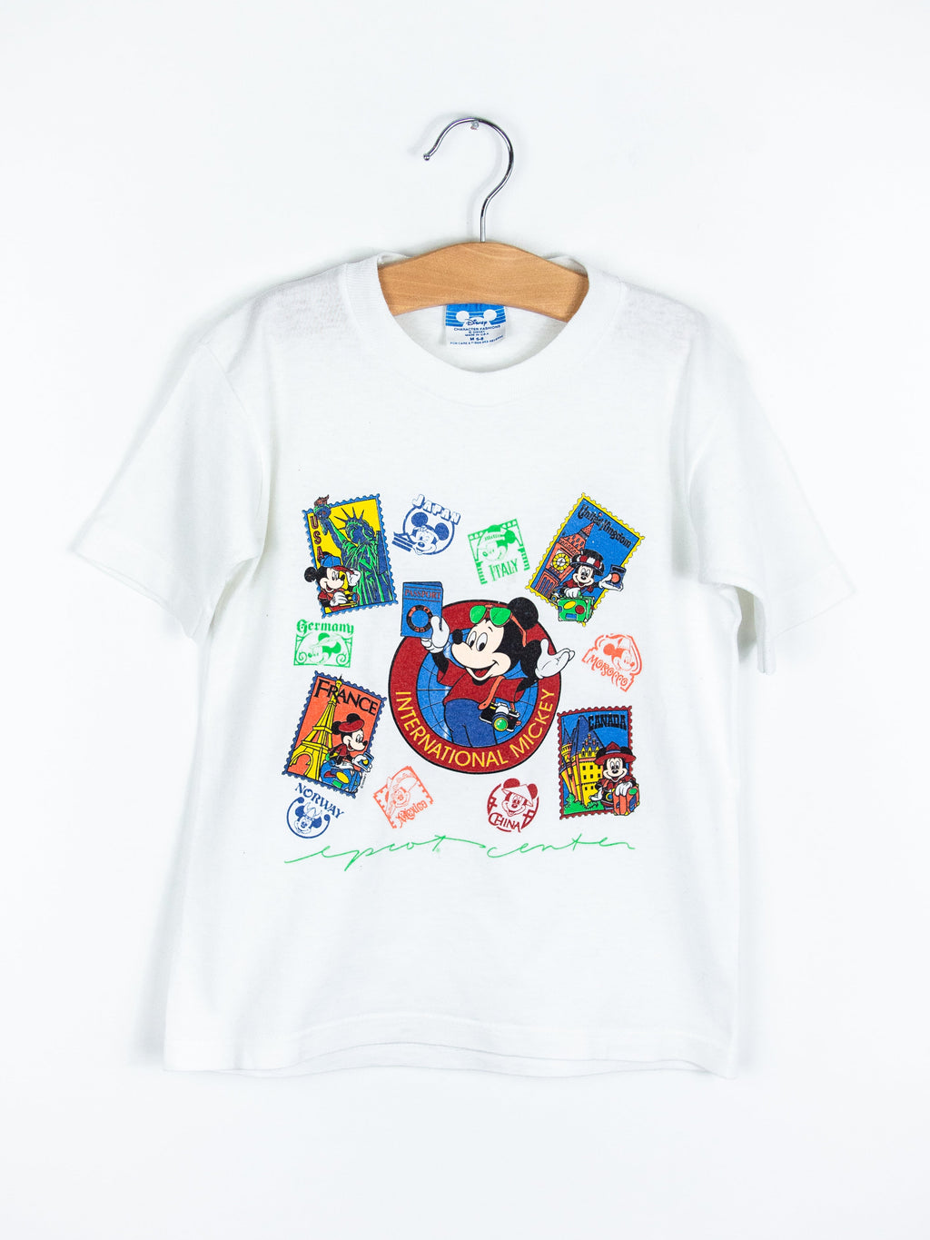 Vintage Disney 'Mickey Around the World' T-Shirt - Age 5-6 years