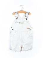 Carhartt White Frill Dungaree Shorties - Age 3 years