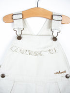 Carhartt White Frill Dungaree Shorties - Age 3 years
