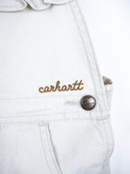 Carhartt White Frill Dungaree Shorties - Age 3 years