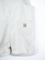 Carhartt White Frill Dungaree Shorties - Age 3 years