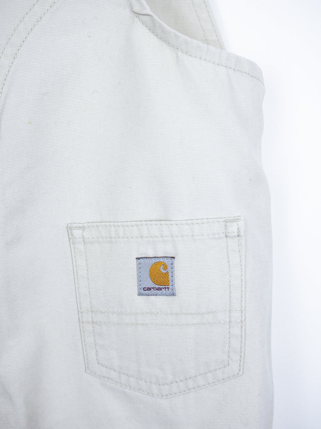Carhartt White Frill Dungaree Shorties - Age 3 years