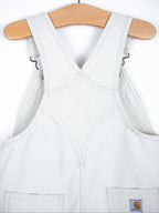 Carhartt White Frill Dungaree Shorties - Age 3 years