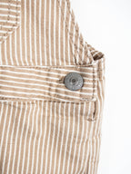 Levi's Brown Hickory Stripe Dungarees - Age 18-24 months