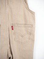 Levi's Brown Hickory Stripe Dungarees - Age 18-24 months