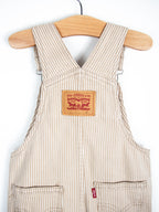 Levi's Brown Hickory Stripe Dungarees - Age 18-24 months