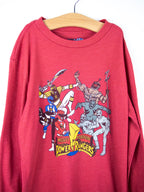 Vintage Power Rangers Long Sleeve T-Shirt - Age 8-10
